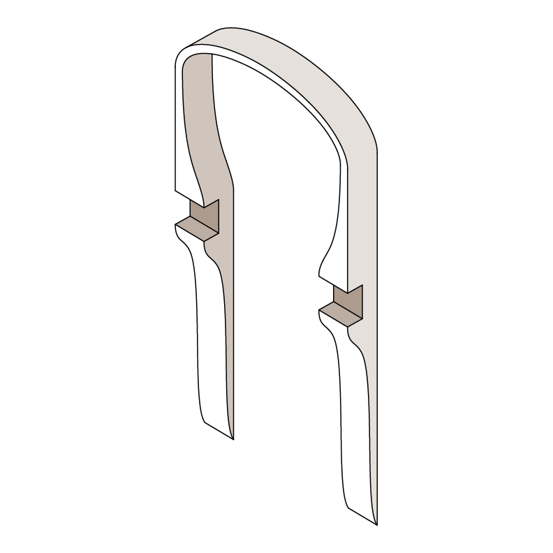 OVAL BUSHEL SIDE NOTCH HANDLE