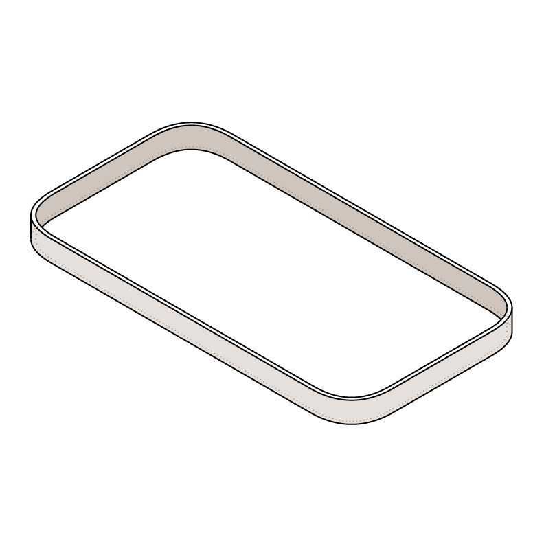 RECTANGULAR SOLID OAK RIM