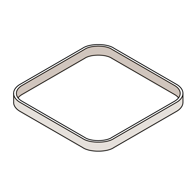 SQUARE SOLID OAK RIM