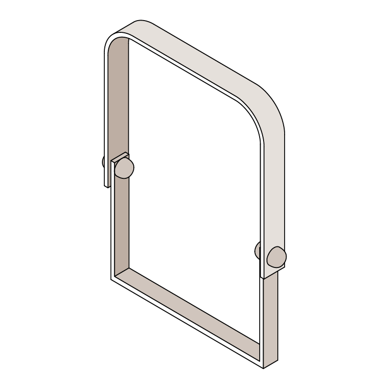 SWING FLAT TOP SQUARE BOTTOM HANDLE