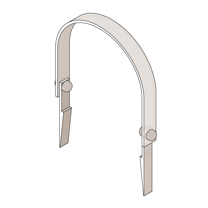 SWING ROUND TOP SPEARED SIDES HANDLE
